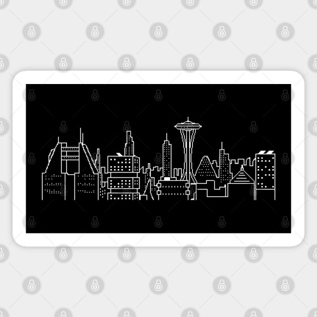 Seattle Pixel Skyline Sticker by CCDesign